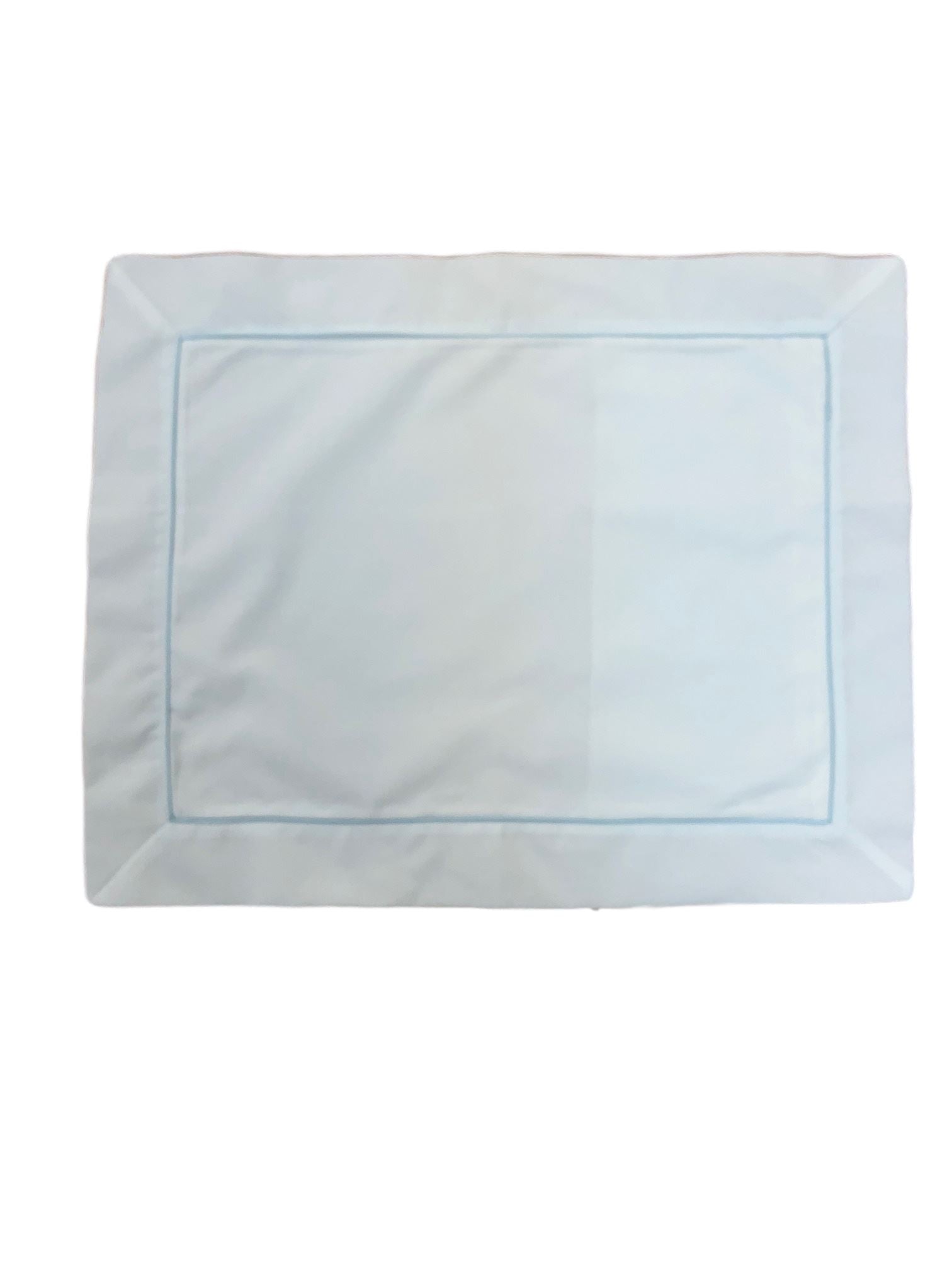 Baby Pillow with Piped Flange Pillows Duc Star Blue Piping