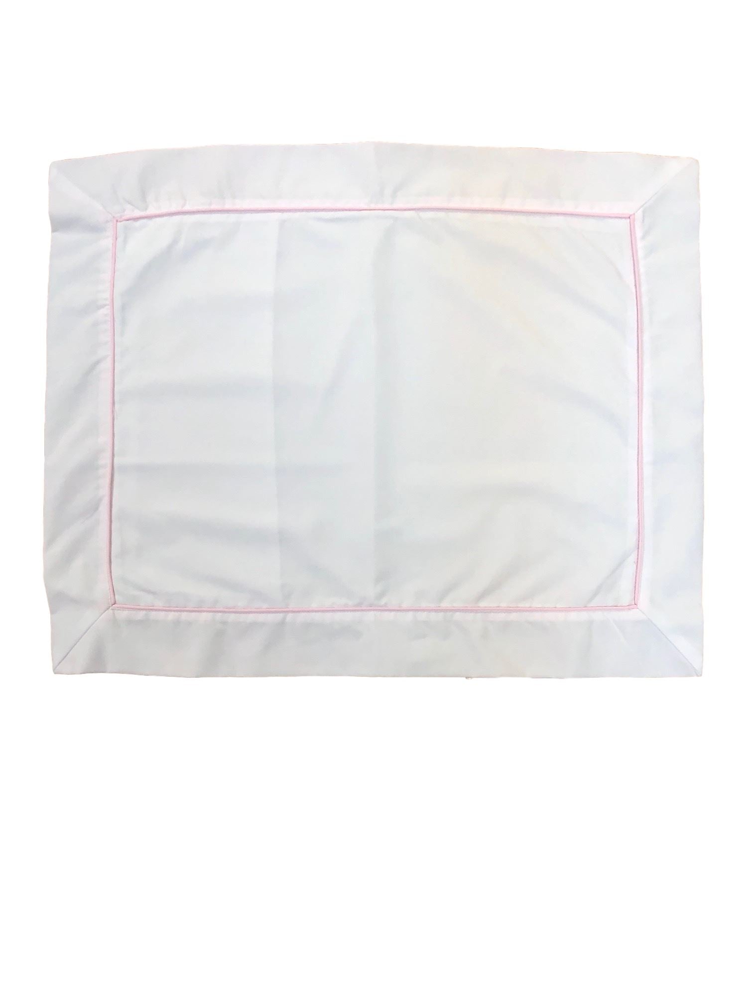 Baby Pillow with Piped Flange Pillows Duc Star Pink Piping